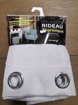 RIDEAU THERMIQUE 135 X 240 BEIGE